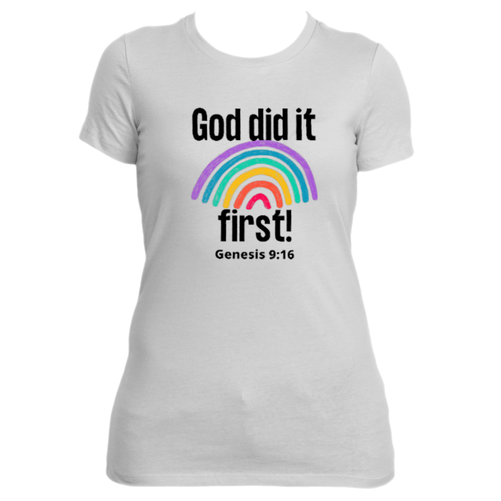 GOD DID IT FIRST W/RAINBOW SHORT