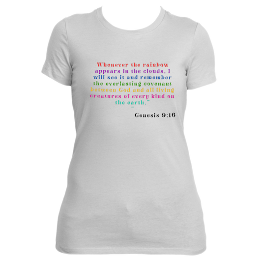 GENISIS 9:16--- RAINBOW COLORED WORDS-SHORT